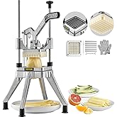 VEVOR Commercial Vegetable Fruit Chopper 3/8″ Blade Heavy Duty Professional Food Dicer Kattex French Fry Cutter Onion Slicer