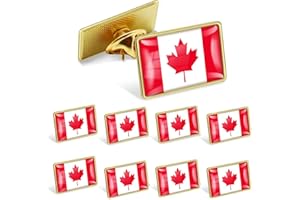 12/25/50/100Pack Official Canada Flag Pins Bulk - Metal Canadian National Lapel Pin