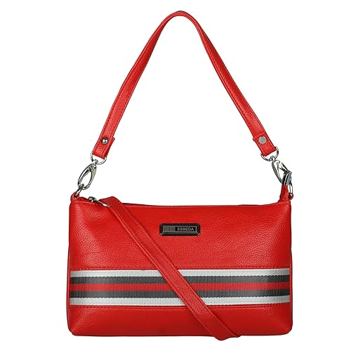 ESBEDA Drymilk Red PU Synthetic Slingbag For Womens