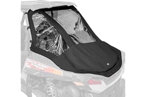 KEMIMOTO UTV Rear Soft Windshield with Cargo Bed Cover Compatible with Polaris RZR XP 1000 RZR XP 4 1000 2014-2023 RZR XP Tur