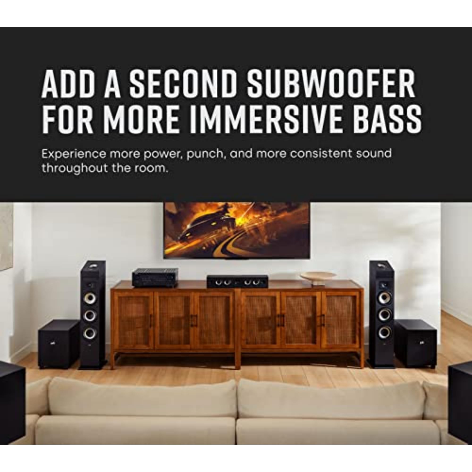 Polk Monitor XT10 Home Subwoofer, 10