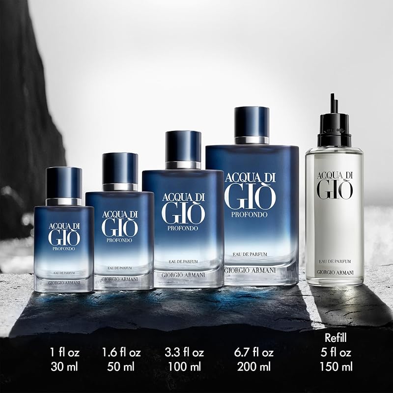 Armani Acqua Di Gio Pour Homme Profondo Edp - spray recarregável de 50 ml
