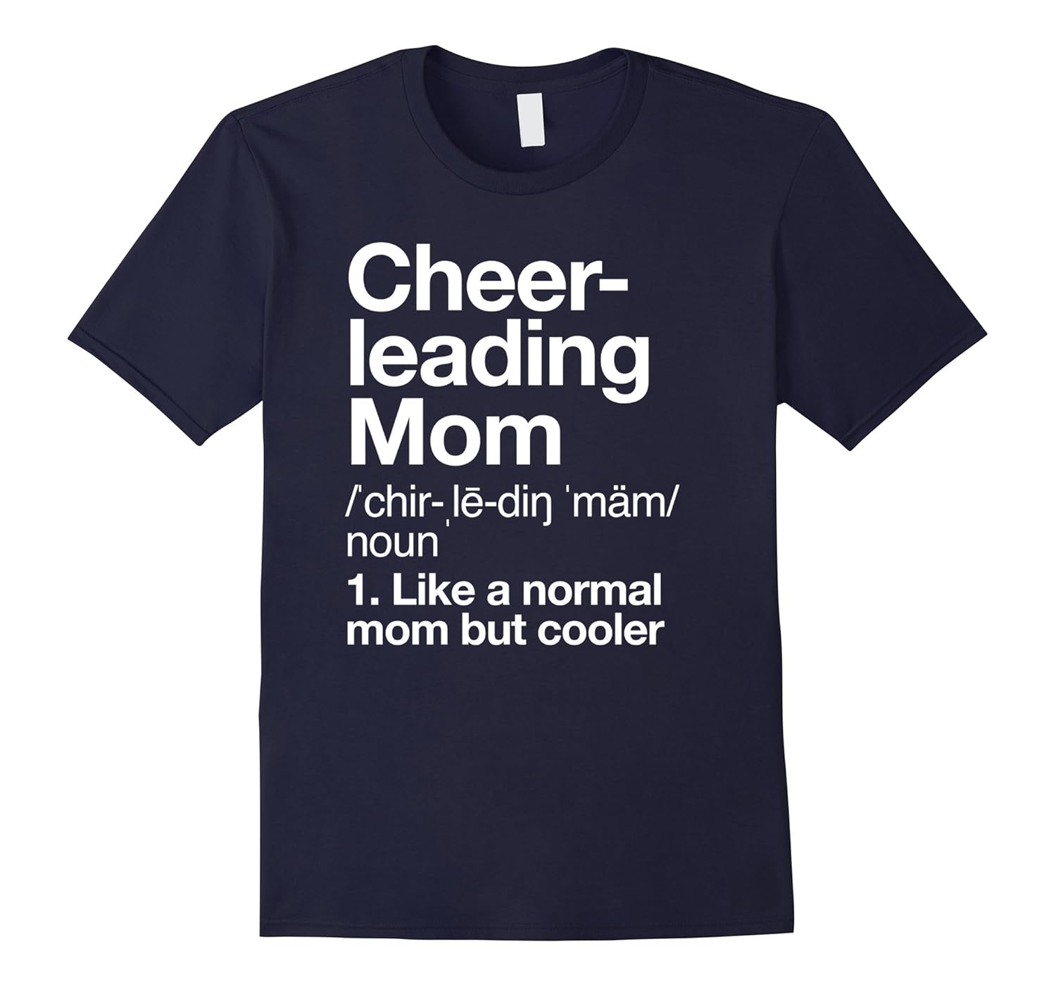 Cheerleading Mom Definition T-shirt Funny & Sassy Sports Tee-Rose