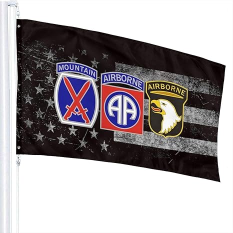 384 Garden Flag Insignia De Identificación del Servicio De Combate