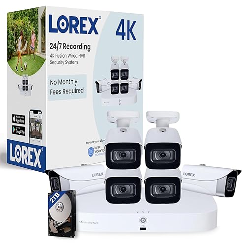 Lorex Fusion 4K Security Camera System w/ 2TB NVR Channel PoE