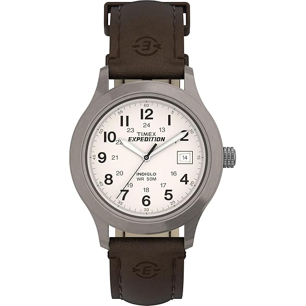 Amazon.com: Timex Expedition Leather Strap Watch, Dark Brown