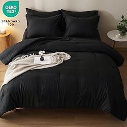 PHF King Comforter Set, 3 Pieces Soft Lightweight