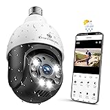 SYMYNELEC Light Bulb Security Camera Outdoor