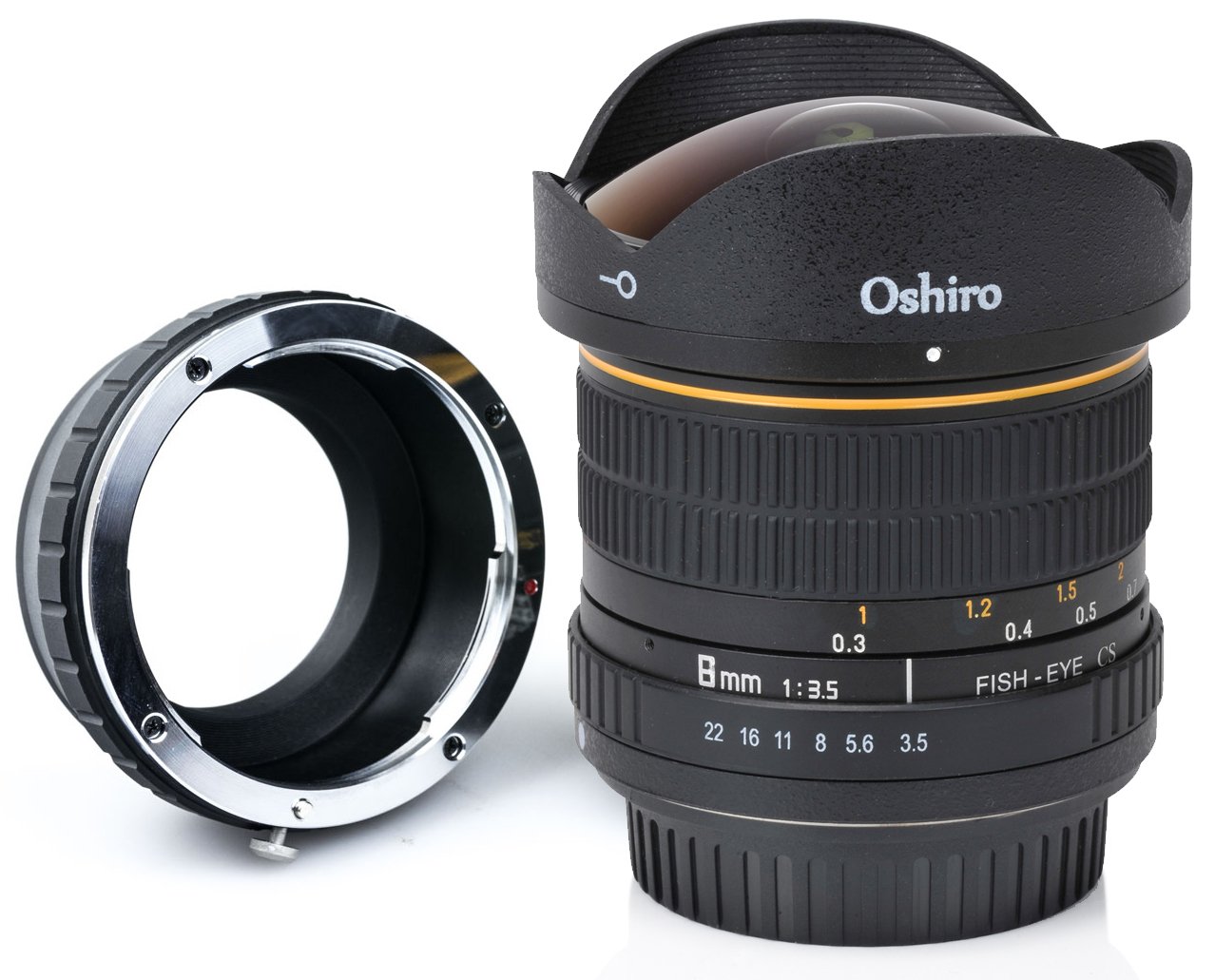 Oshiro 8mm f/3.5 LD UNC AL Wide Angle Fisheye Lens for Olympus Pen E-M1, E-M5,  E-M10, E-PL7, E-P5, E-PL5, E-PM2, E-P1, E-P2, E-PL1, E-PL1s, PL2 Micro Four  ...