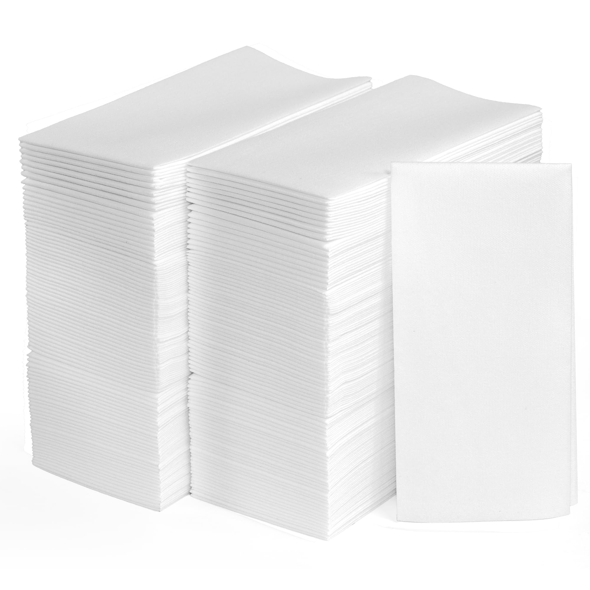 Photo 1 of 1000-Pack Disposable Linen-Like Napkins – 12 x 17-inch Guest Hand Towels for Bathroom, Kitchen, Wedding, Vanity, Event – Soft and Ultra-Absorbent Airlaid Paper Towels