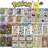 XY POKEMON Assorted Hologram 3D Puffy Sticker Set : 10 Sheets 1 Set (Random)