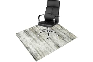Anidaroel 48"x60" Abstract Chair Mat for Hardwood Floor/Tile Floor, Desk Chair Mat for Hard Floors, Under Desk Rug for Rolling Chair, Low Pile Carpet Protector Floor Mat, Easy to Roll