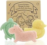 myHomeBody Konjac Sponge 3pc Unicorn Duck Sea Turtle Natural Bath Sponges view 1
