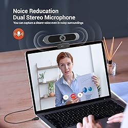 DEPSTECH 4K Webcam, DW49 HD 8MP Equipped with Sony