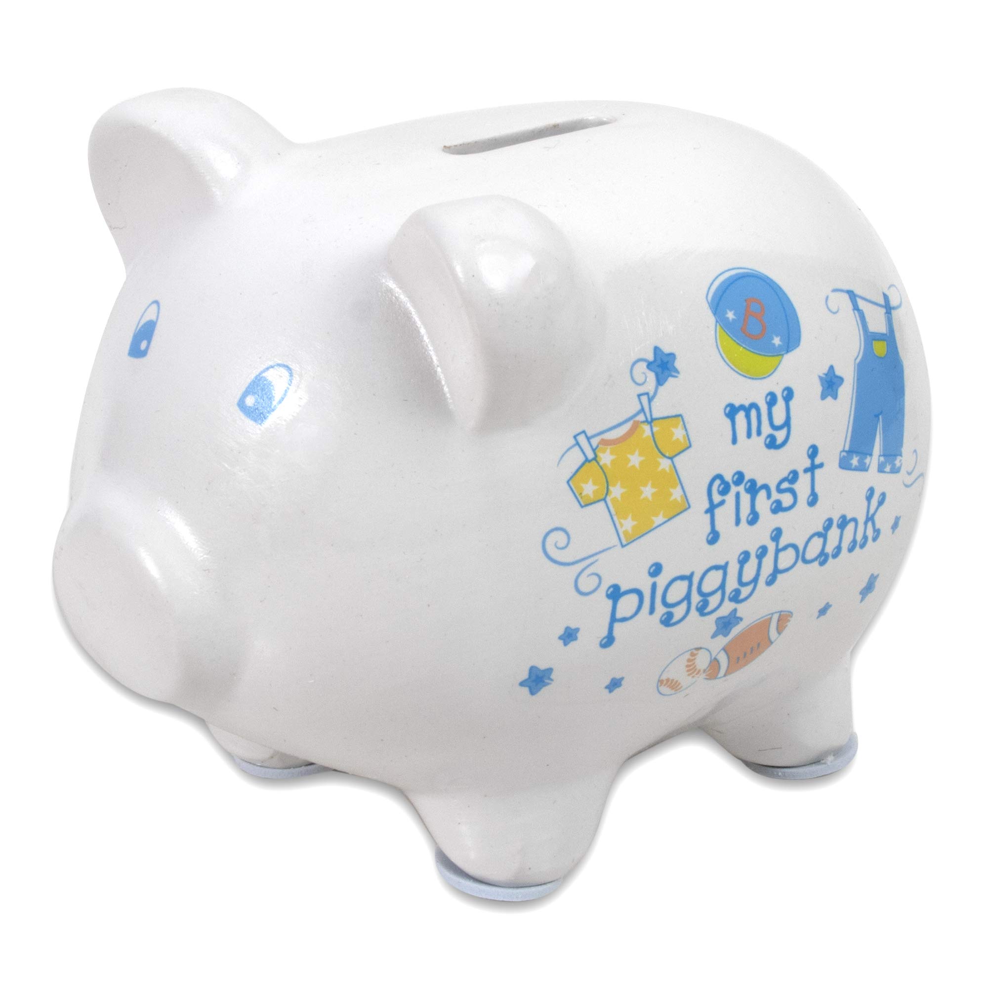 Photo 1 of Baby Essentials My First Piggy Bank, Baby's First Piggy Banks for Boys and Girls (Blue)