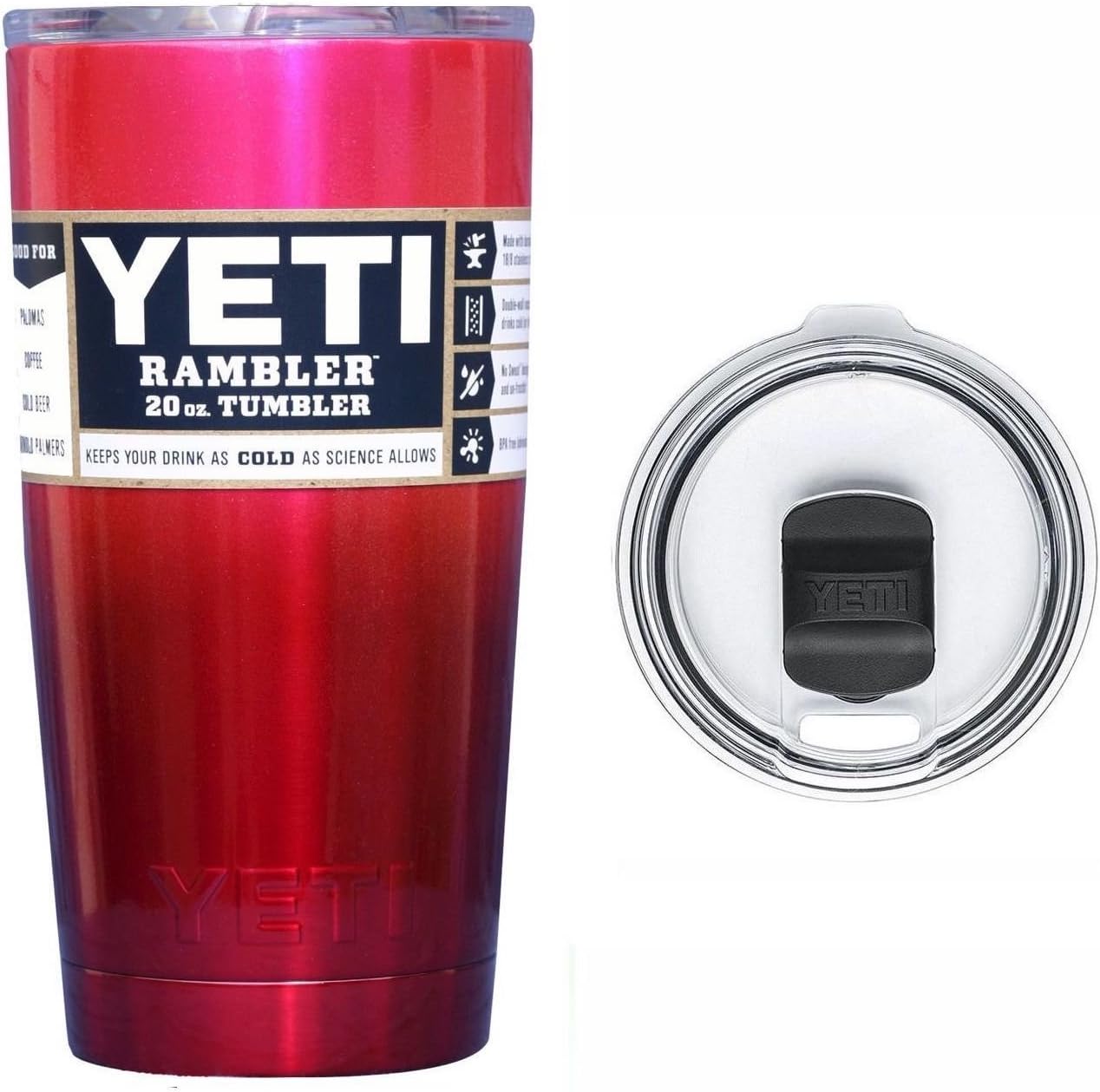 New YETI Coolers 20 Ounce (20oz) (20 oz) Custom Color Powder Coated or Hydro Dipped