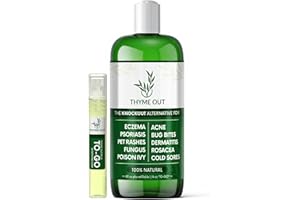 THYME OUT All Natural Eczema Treatment- Psoriasis Treatment - an All-in-One Solution for Acne, Dermatitis, Rosacea, Cold Sores, Pet Rashes, Bug Bites, and Poison Ivy - Anti-Itch Spray for Itchy Skin Relief