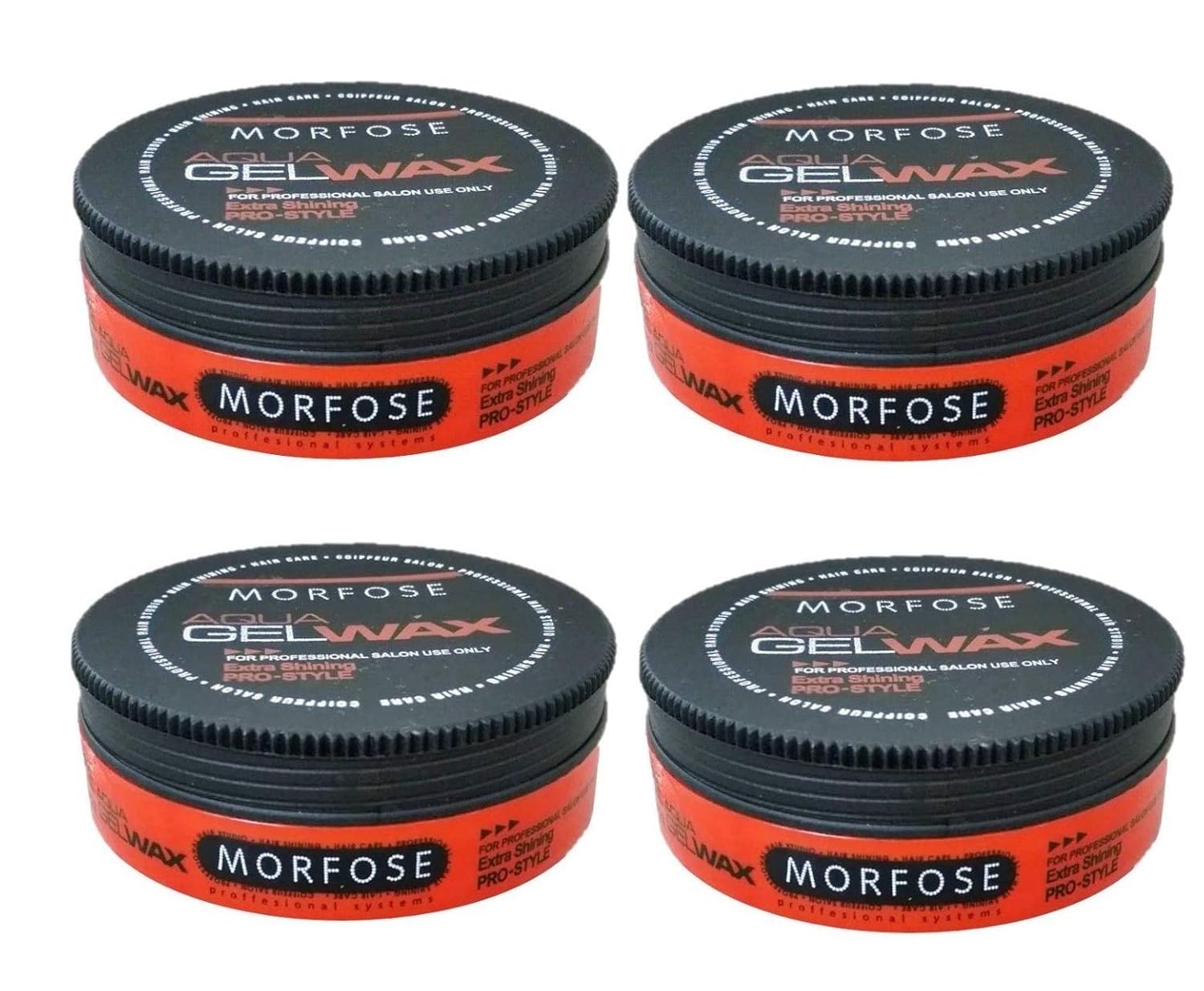 4x Morfose Aqua Hair Gel Wax 175ml Amazon Co Uk Beauty