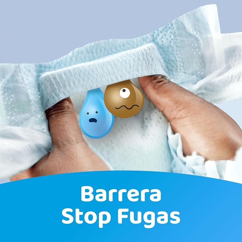 Fraldas secas para bebés, tamanho 3 (6-10 kg), 292 fraldas + oferta de 1 pacote de 10 toalhitas Aqua Pure 99% água, uma noite até 100% sem fugas, pacote mensal