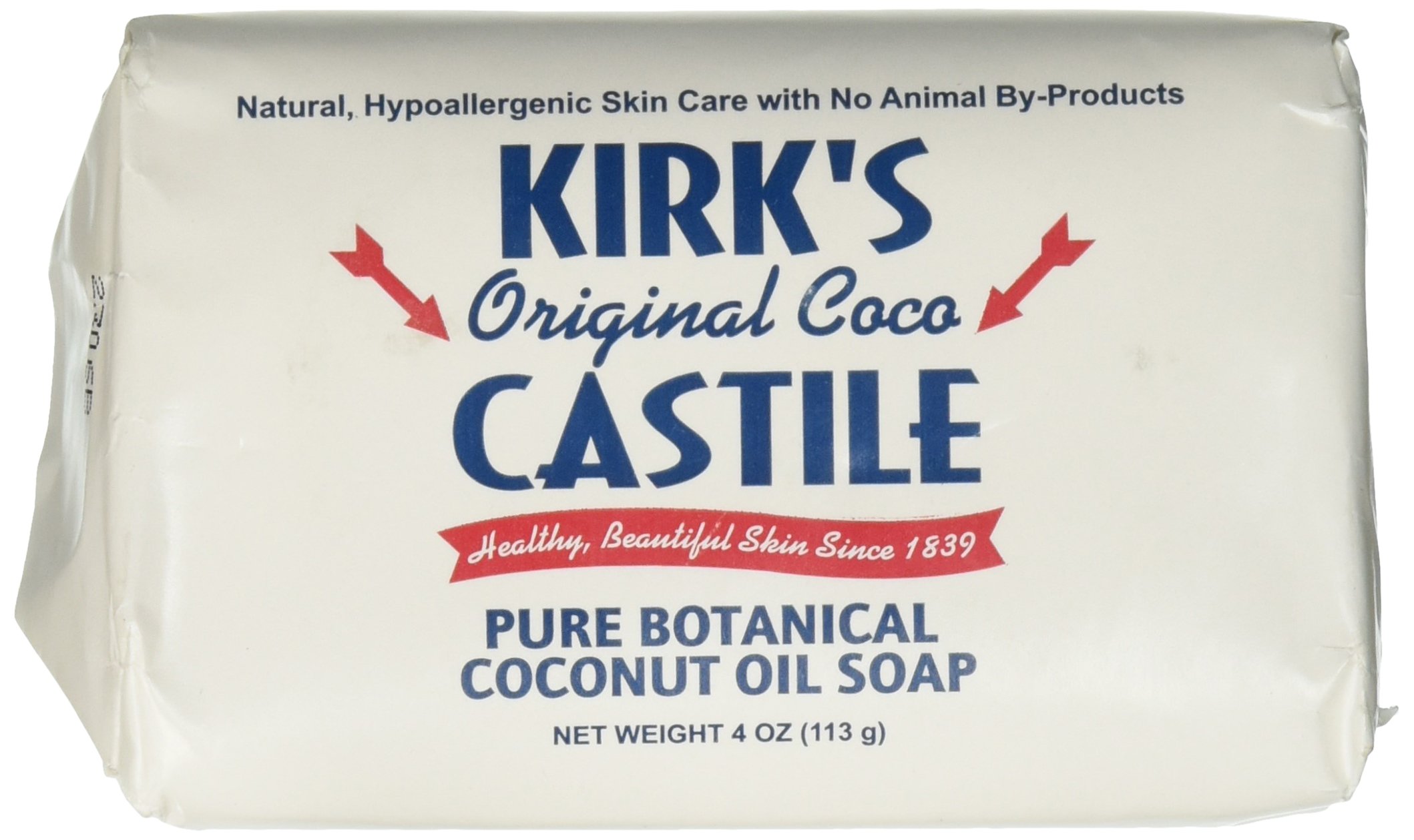 Kirk'sNATURAL 32990 Kirks Coco Castile Bar Soap, 4 oz