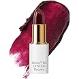Ogee Full Bloom Sculpted Lipstick (Bacarra - Deep Wine) - Long Lasting Organic Lipstick with Jojoba Oil & Micro Hyaluronic Acid - 70% Organic Ingredients & Made in USA