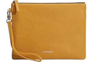 DORIS&JACKY Lambskin Leather Wristlet Clutch Purse For Women Large Soft Designer Wallet With Strap…