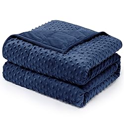 Wemore Minky Dot Weighted Blanket for Adults Twin