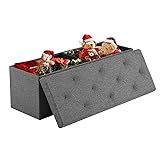 Sweetcrispy 43 inch Folding Storage Ottoman