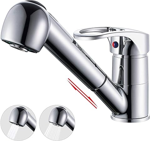 BONADE Ausziehbare Küchenarmatur Küche Wasserhahn mit Zwei Funktion ...