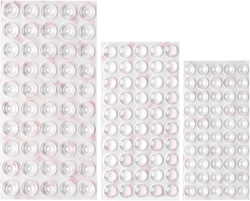 Shintop 150PCS Furniture Bumpers Clear Adhesive Pads Noise Dampening Cabinet