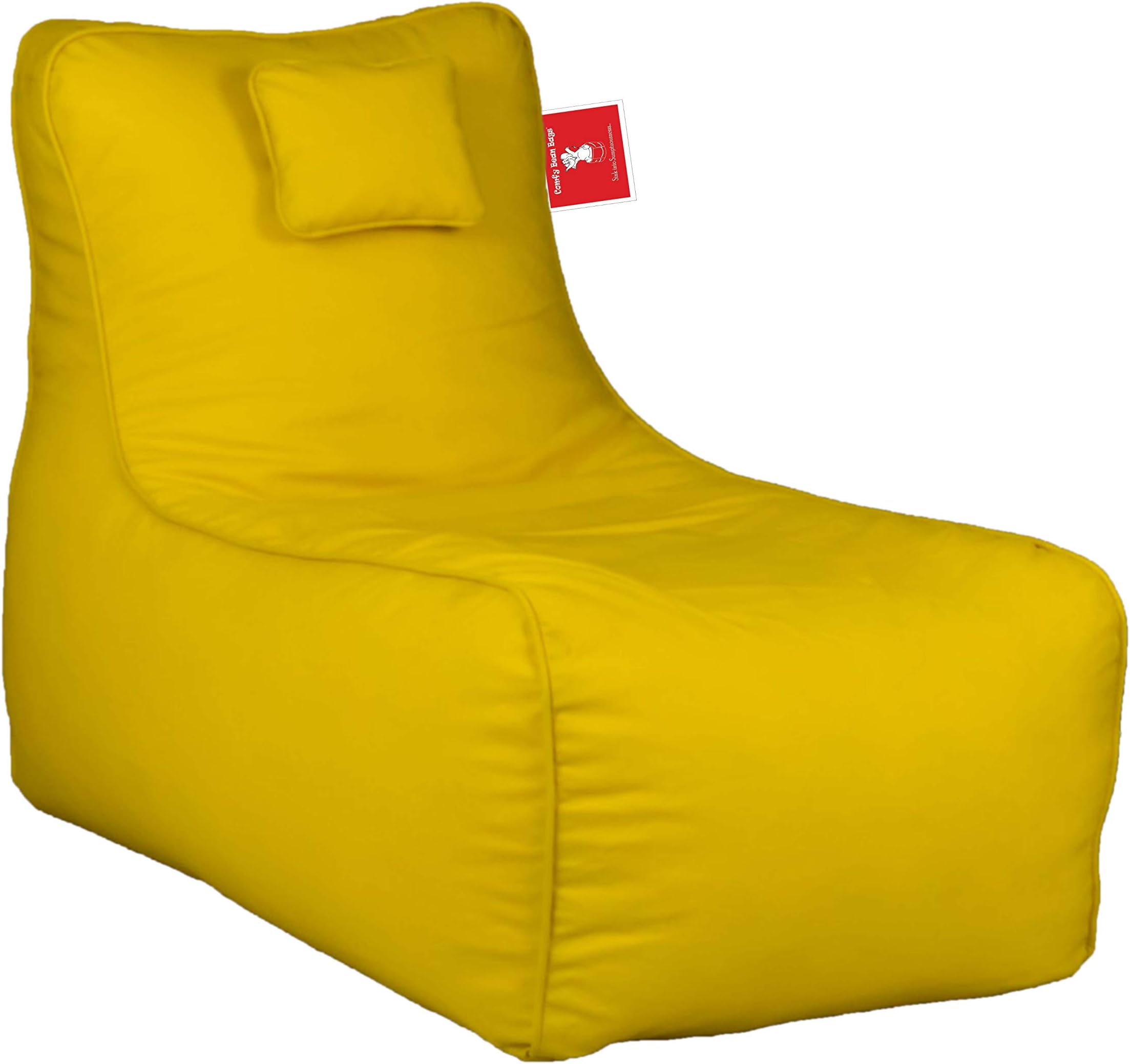 ComfyBean - Machaan Lounger- Bean Bags - Size XXXL - Without Fillers - Cover Only (Yellow)