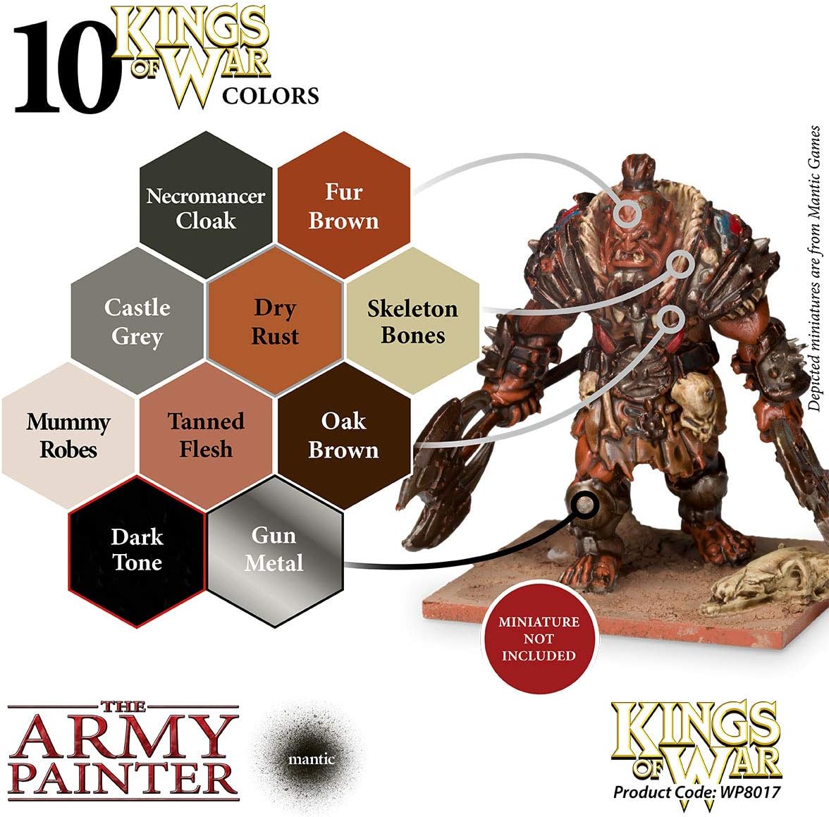 The Army Painter Kings of War Ogres Miniatures Paint Set, Highly Pigmented Acrylic Model Paint Set - Image 4