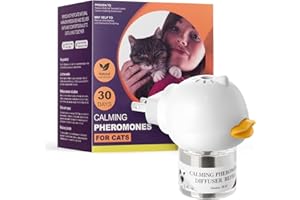Budobiruon Cat Calming Diffuser, pheromone Diffuser Calming for Cats, Effectively relieves Stress, Calming Diffuser for Cats, Reduces The Fight Against Spraying and Scratches