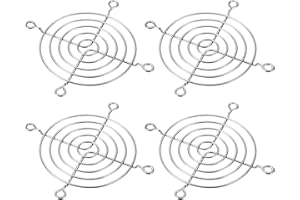 PATIKIL 80mm Fan Finger Grill, 4 Pack 304 Stainless Steel Grill Protector Guard Fan Protective Cover for 80x80mm Fans for Equ