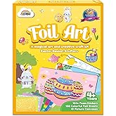 ZMLM Foil Art Kit for Kids - Easter Crafts for Kids 4-8 8-12 Gifts, Fun Mess Free Activity, Easter Basket Stuffers, Girls Boys Arts and Crafts Games Toys (Easter)