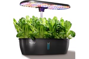 LetPot Classic Hydroponics Growing System Kit, Indoor Herb Garden, 24W Full-Spectrum LED Grow Light, 12 Pods, Countertop, Plant Lovers Gifts, Kitchen, Harvest, Dual Modes, Up to 21", 5.5L Tank