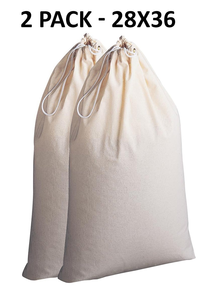Cotton Craft 2 Pack Extra Large 100 Cotton Canvas Heavy Duty Laundry