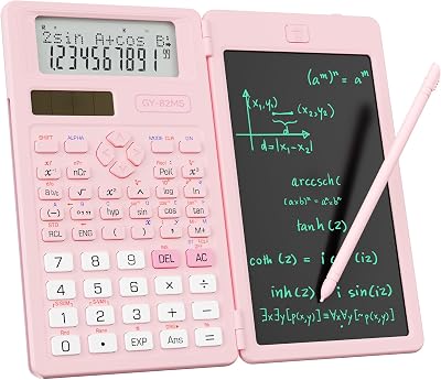 ROATEE 82MS Plus Scientific Calculator with Writing Tablet Dual Power Solar