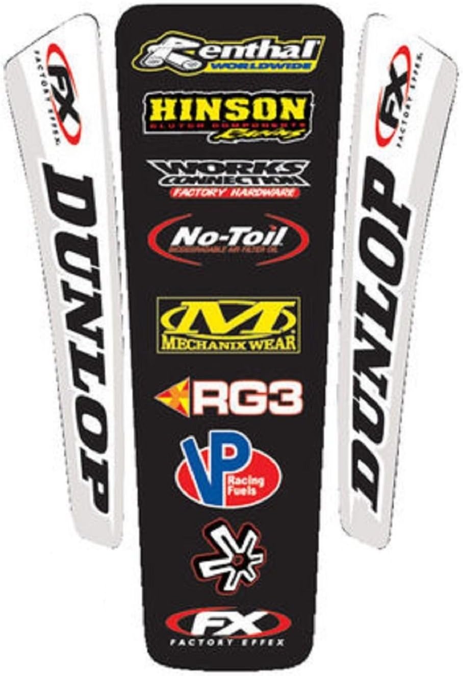 Fx Rear Fender Graphic and Keepitroostin Sticker Fits Honda Cr125 Cr250 Cr500 Crf250