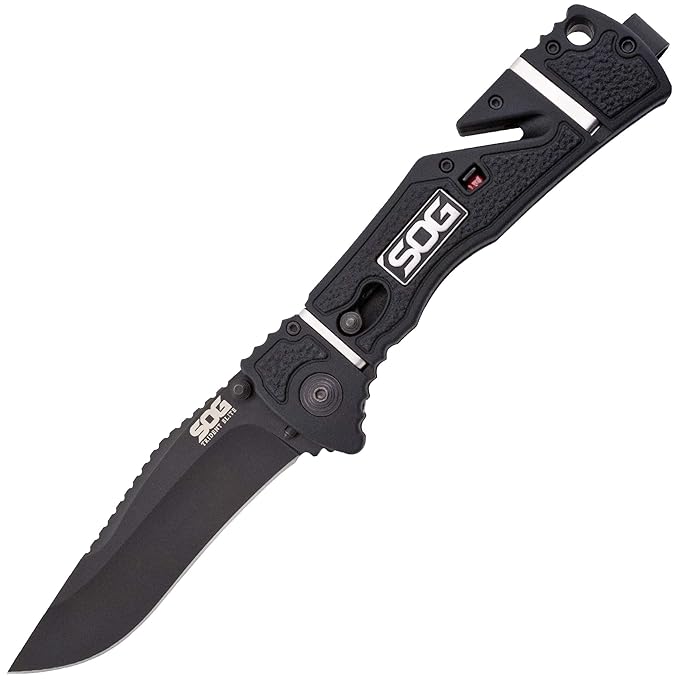 SOG Pocket Rescue Knife Trident Elite Tactical Review