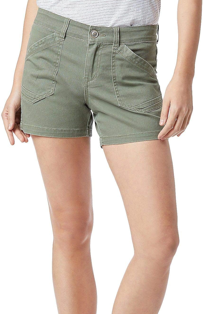 UNIONBAY Women's Alix Porkchop Pocket Stretch 5" Inseam Short, Laurel