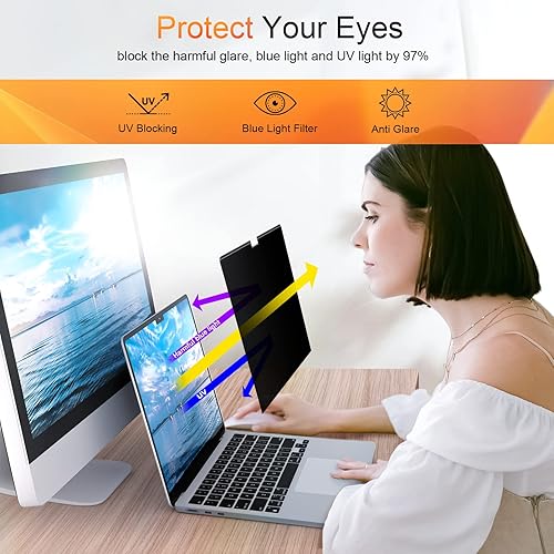 Filtro Privacy Magnetico Per MacBook Pro 16" - Antiriflesso, Luce Blu, Protezione Dati Rimovibile - Foto 3