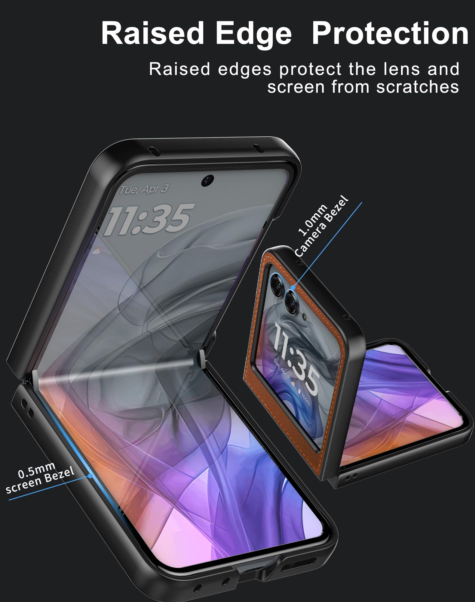 Cresee Case for Motorola Razr 2024/2025 - PU Vegan