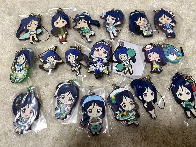 Amazon ラブライブ サンシャイン ラバーストラップ マスコット 劇場版 サンリオ 18個セット 松浦果南 アニメ 萌えグッズ 通販