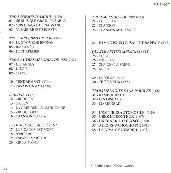 Eric Satie Anne Sophie Schmidt Jean Pierre Armengaud Eric Satie Melodies Et Chansons Melodies And Songs Amazon Com Music