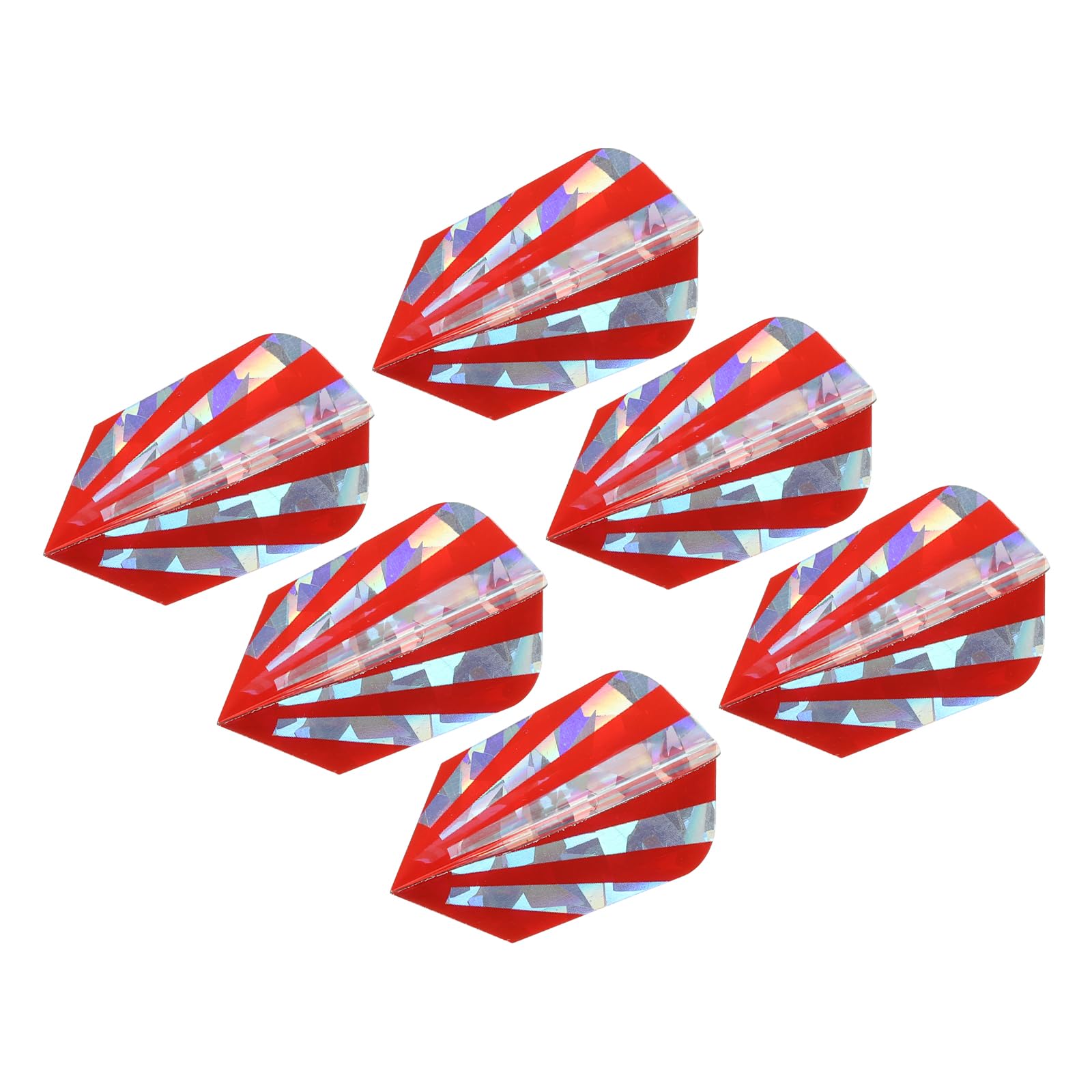 PATIKIL Slim Dart Flights, 6 Pack PET Unique Design Dart Accessories for Steel Tip Dart and Soft Tip Darts, Red