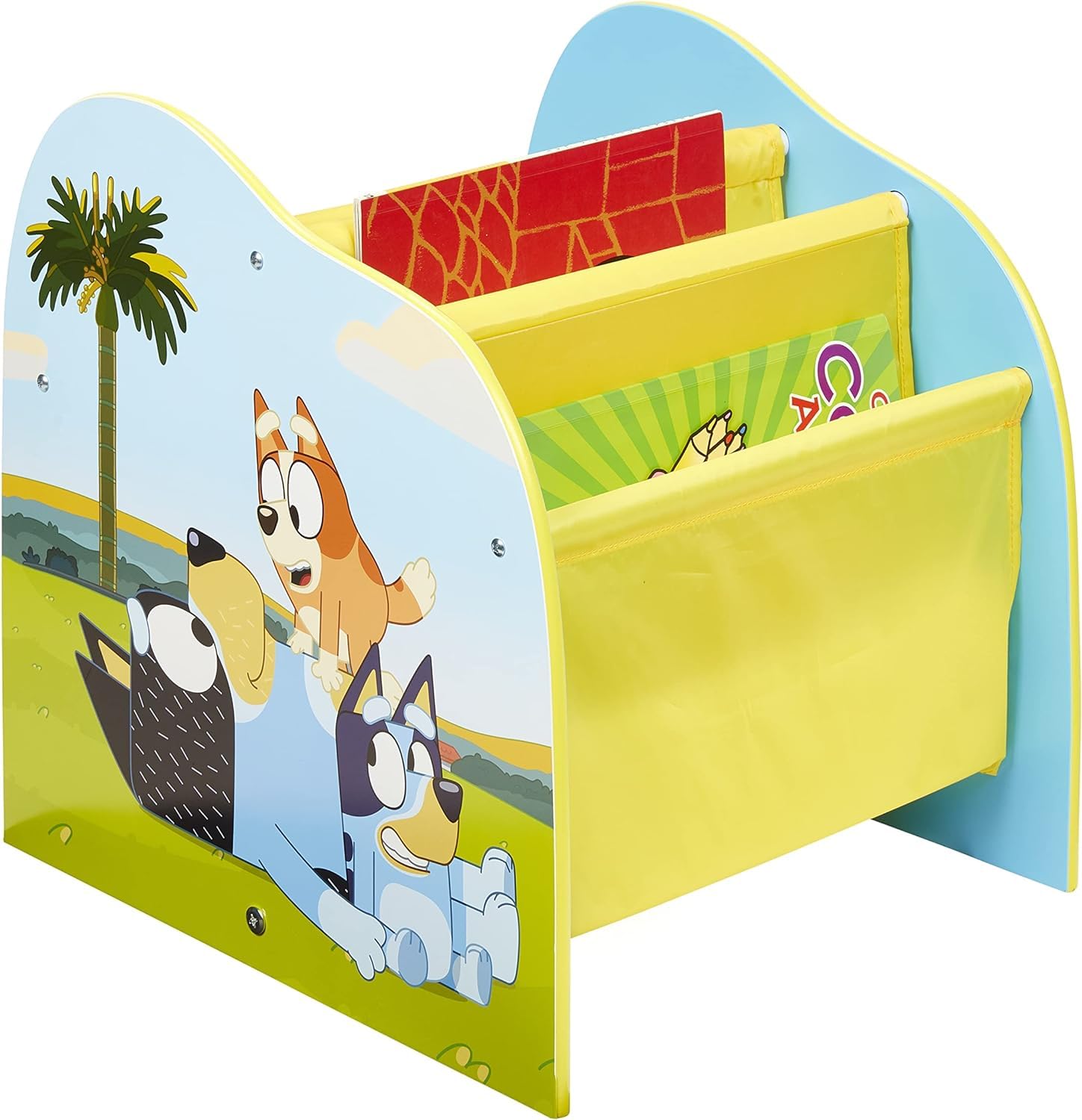 Bluey Kids Sling Bookcase - Bedroom Book Storage (approximate) 39.5cm (H) x 39.5cm (W) x 35cm (D) 14365