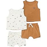 Modern Moments by Gerber baby-boys 4-pack Sleeveless Top & Short Set