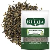 Positively Tea, Organic Spearmint Green, Green Tea, Loose Leaf, 16 Ounce
