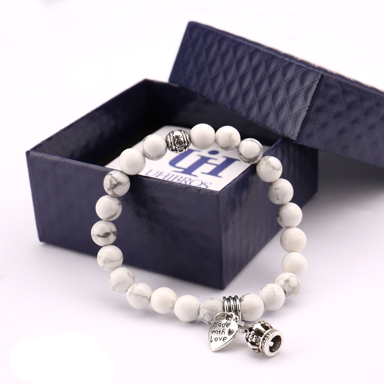 Beads Bracelet,UHIBROS Crown with \